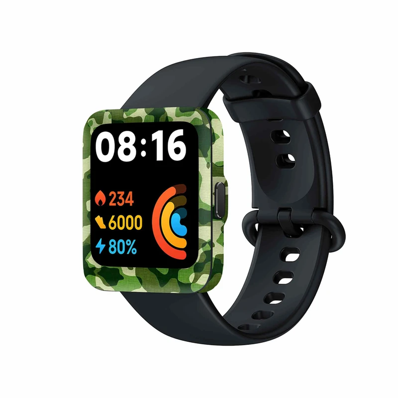 برچسب ماهوت طرح Army_Green مناسب برای ساعت هوشمند شیائومی Redmi Watch 2 Lite