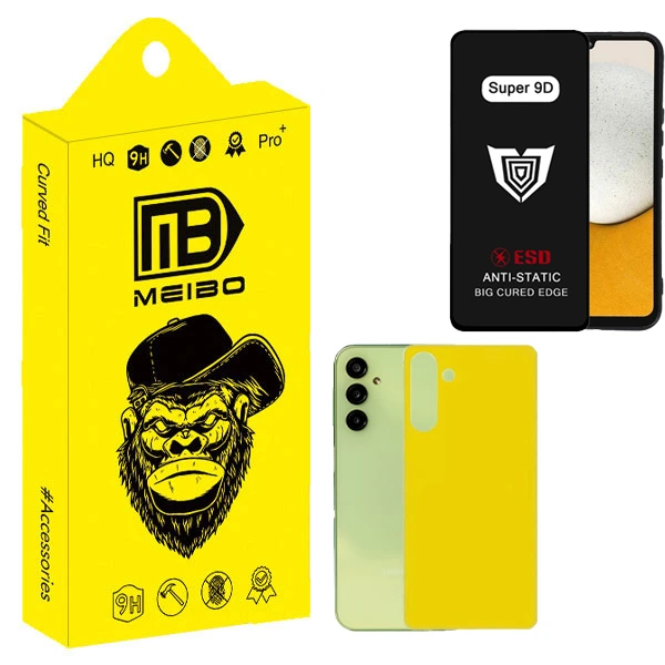 محافظ صفحه نمایش میبو مدل Super 9D مناسب برای گوشی موبایل سامسونگ Galaxy A24 به همراه محافظ پشت گوشی