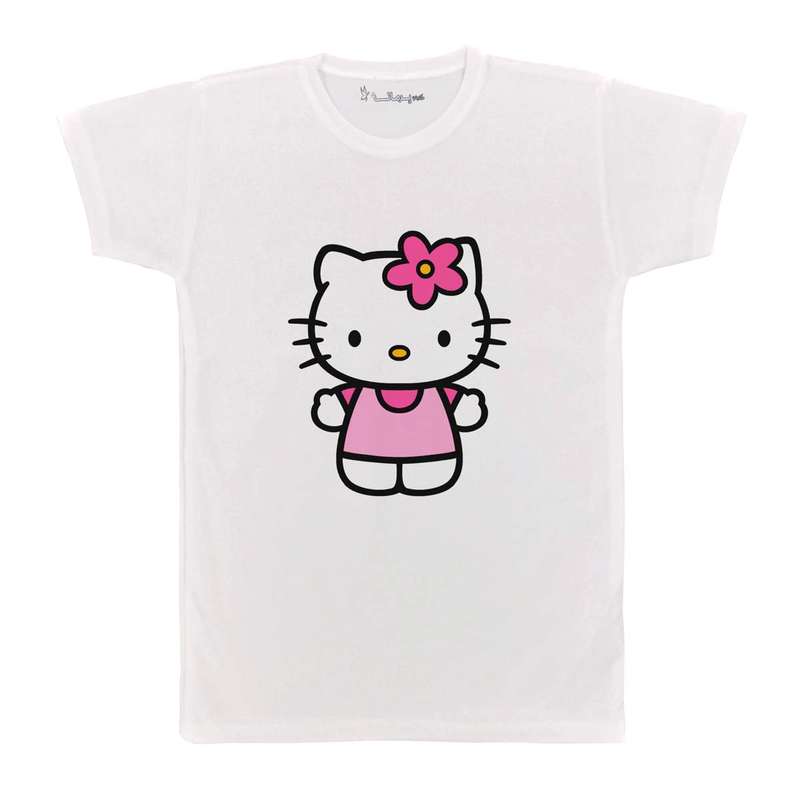 تی شرت بچگانه پرمانه طرح Kitty کد pmt.2387