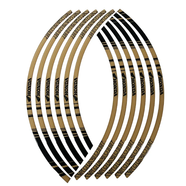 برچسب دور رینگ موتور سیکلت وارون مدل W-40-GLD مناسب برای هوندا کلیک بسته 12 عددی