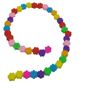 مهره دستبند مدل fimo_barf_rangi بسته  25 عددی