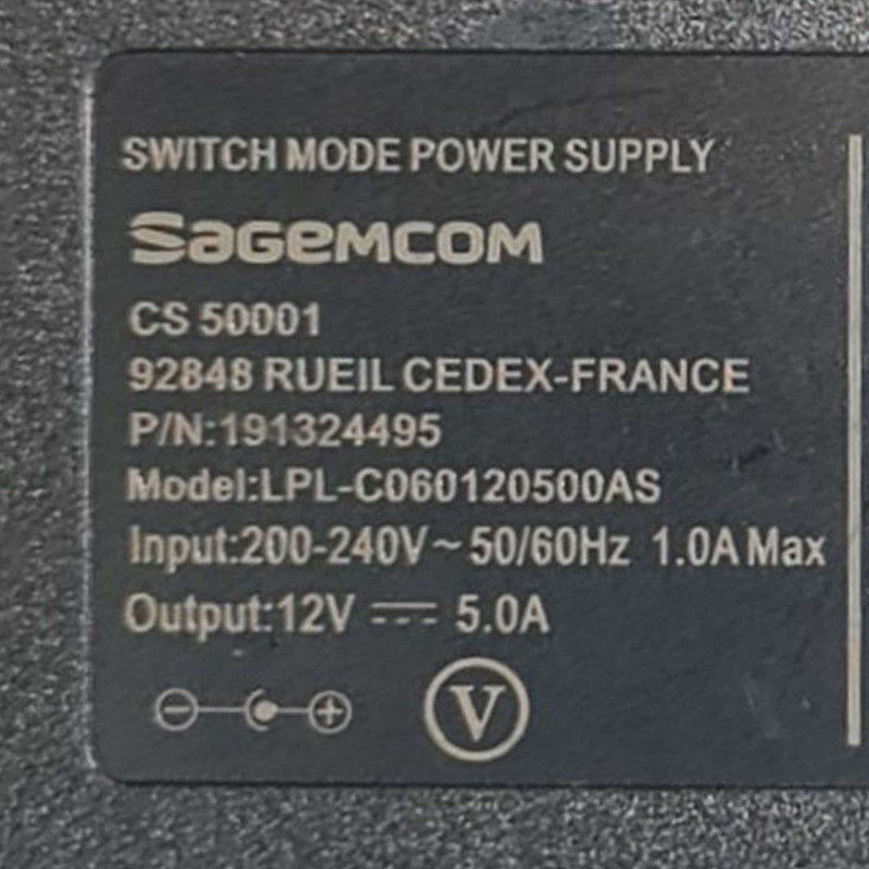 آداپتور 12 ولت 5 آمپر ساژم کام مدل KSRE-LPL