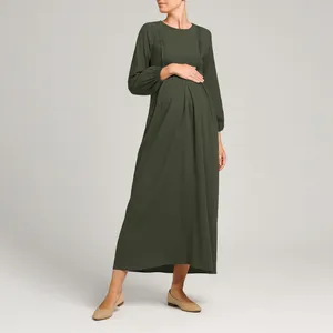 پیراهن بارداری بنیس مدل 37241603 رنگ سبز تیره