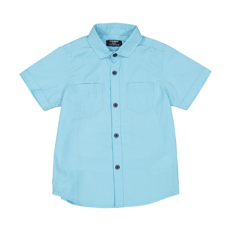 پیراهن پسرانه ال سی وایکیکی مدل 8S0955Z4-G0P-BLUE