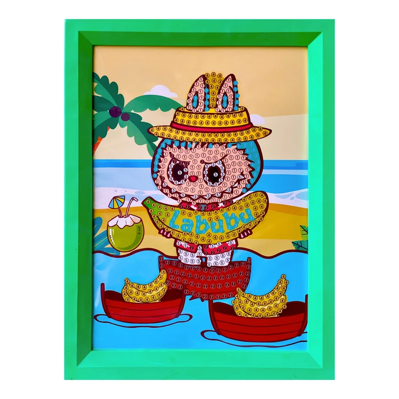بازی آموزشی مدل ساخت تابلو نقاشی الماسی طرح لابوبو کد ۰11