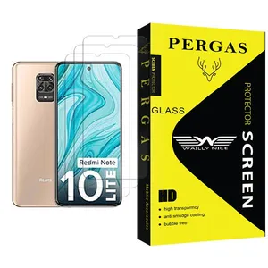Waily Nice Pergas Glass MIX003 Screen Protector For Xiaomi Redmi Note 10 Lite Pack Of 3