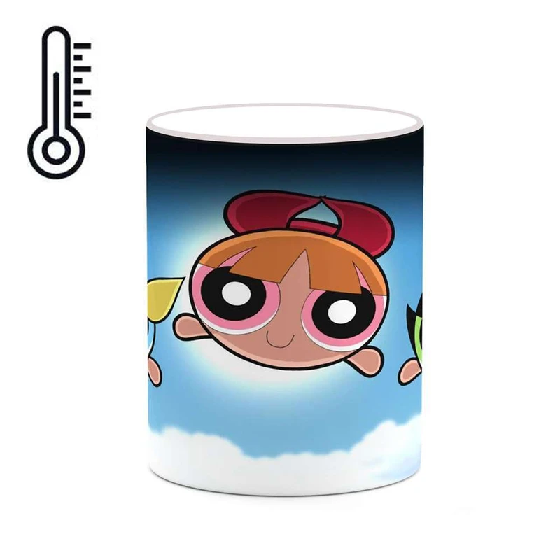 ماگ حرارتی کاکتی مدل کارتون The Powerpuff Girls کد mgh23461