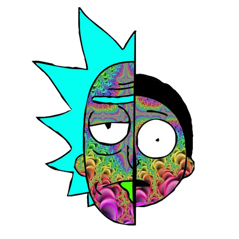 برچسب کنسول بازی مدل ریک و مورتی کد 757