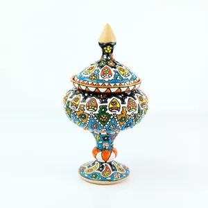 شکلات خوری سفالی صنایع دستی اریسا مدل ترنج