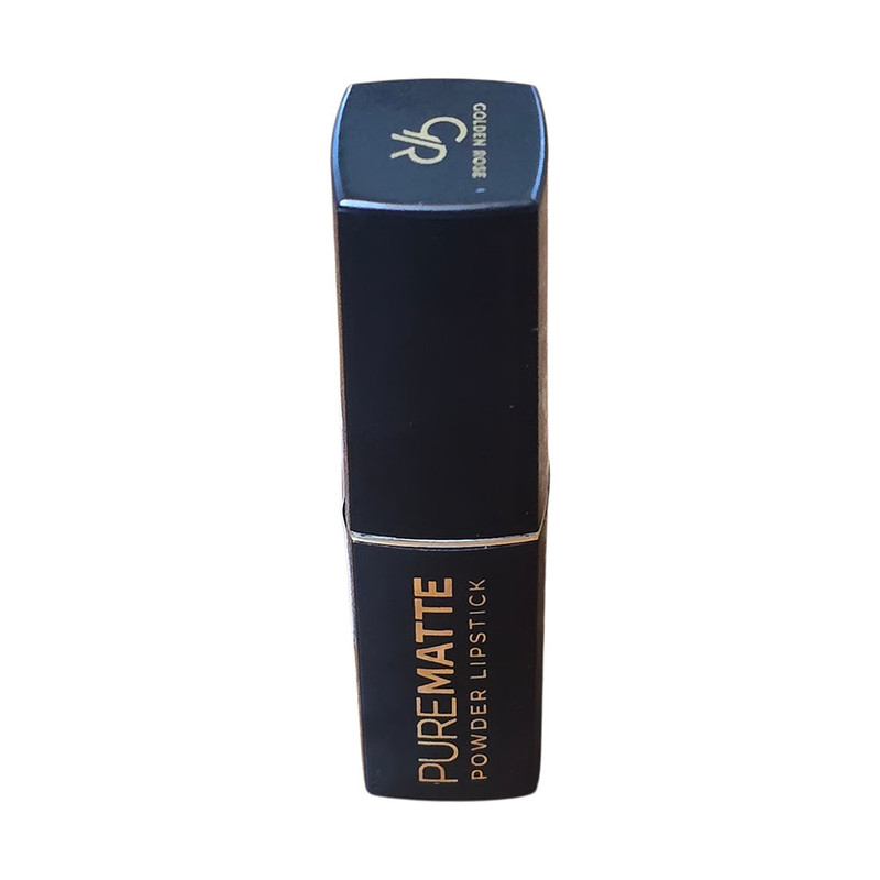 رژ لب جامد پودری گلدن رز مدل PURE MATTE شماره 108رنگ  گوشتی