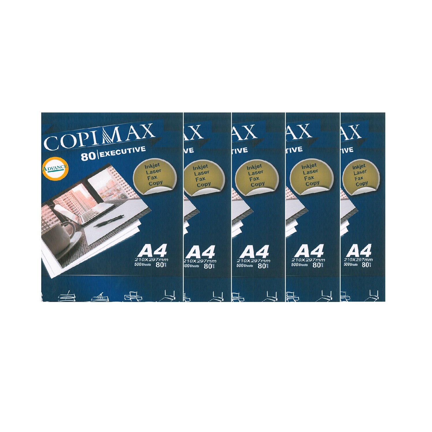 کاغذ A4 کپی مکس کد 101 بسته 2500 عددی