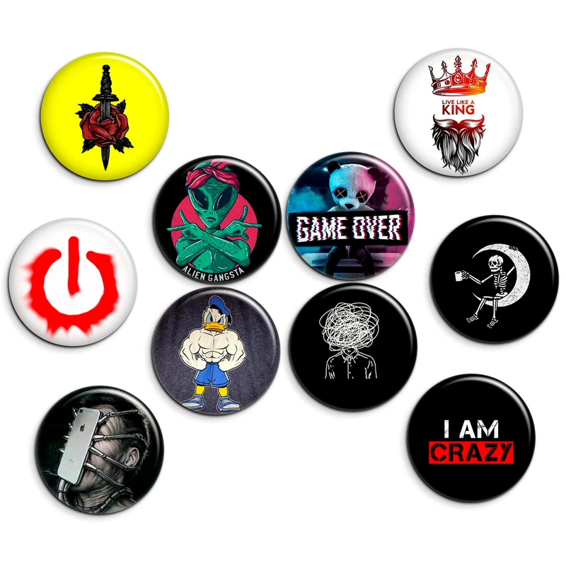 پیکسل پرمانه طرح خفن کد pmg.6761 مجموعه 10 عددی