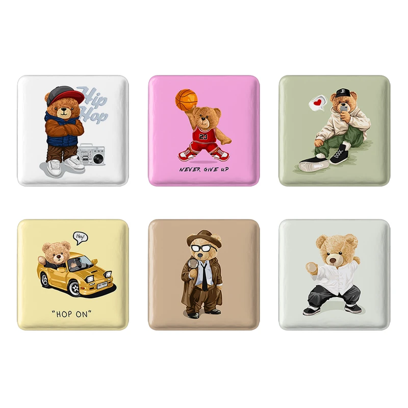 مگنت خندالو طرح تدی Teddy کد 1679A مجموعه 6 عددی