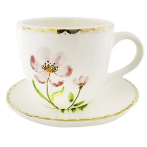 فنجان و نعلبکی طرح گل مدل 15574