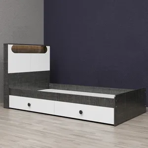تخت خواب یک نفره وینه چوب مدل آرتا سایز 100x200 سانتی متر