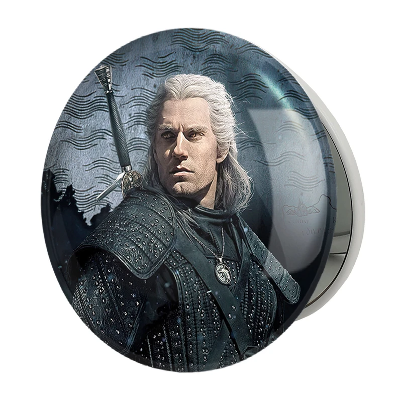 آینه جیبی خندالو طرح گرالت سریال ویچر Witcher مدل تاشو کد 28501