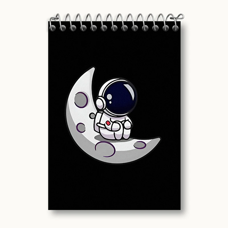 دفتر یادداشت 50 برگ خندالو طرح فضانورد کد N4892