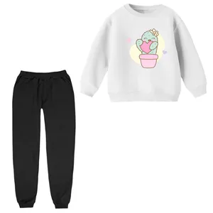 ست سویشرت و شلوار بچگانه مدل کاکتوس قلبی