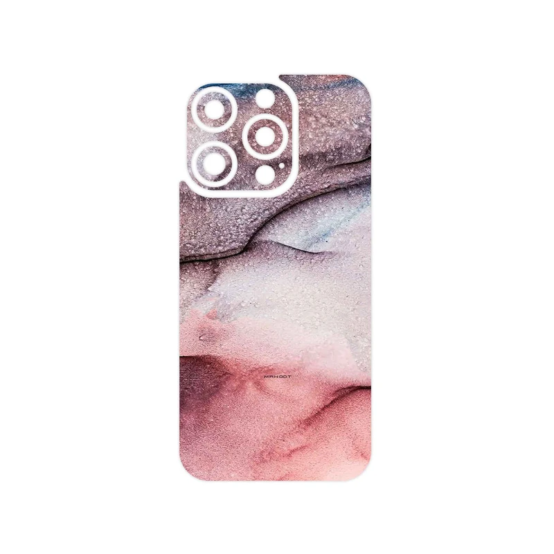 برچسب پوششی ماهوت مدل Smoky pink marble مناسب برای گوشی موبایل اپل iPhone 15 Pro