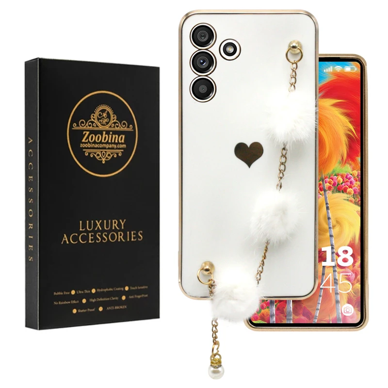 کاور زوبینا مدل Woolen مناسب برای گوشی موبایل سامسونگ Galaxy A24 به همراه آویز