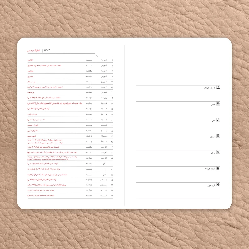 عکس شماره 10 : سالنامه سال 1404پدیده نقش مدل جونیور