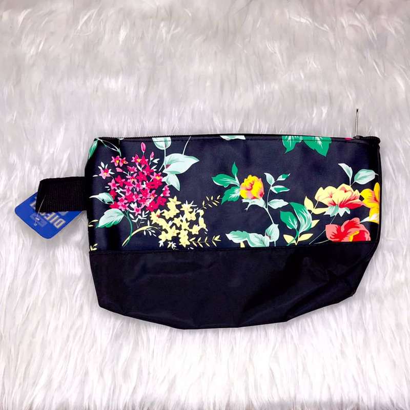 کیف لوازم آرایش زنانه مدل گل گلی