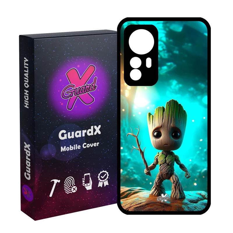 کاور گارد ایکس طرح گروت مدل Glass10698 مناسب برای گوشی موبایل شیائومی Redmi Note 12S