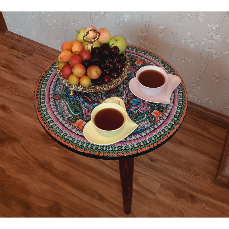 میز عسلی مدل ماندالا کد 037