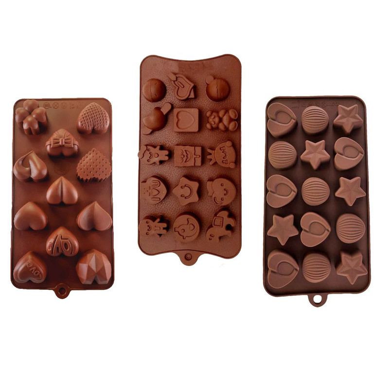 قالب شکلات مدل پک من مجموعه 3 عددی
