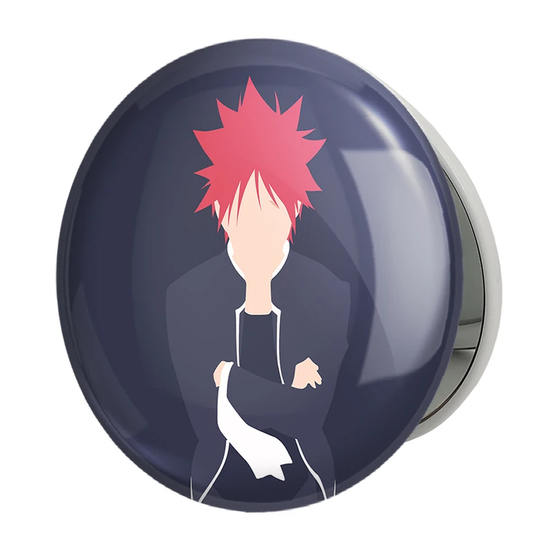 آینه جیبی خندالو طرح سوما انیمه جنگ غذاها Food Wars مدل تاشو کد 16976 