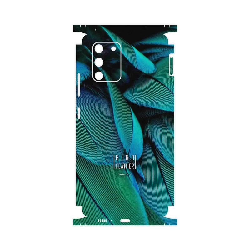 برچسب پوششی ماهوت مدل Green Feather-FullSkin مناسب برای گوشی موبایل سامسونگ Galaxy S10 Lite