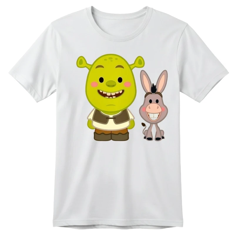 تی‌شرت آستین کوتاه بچگانه مدل شرک کد p1 