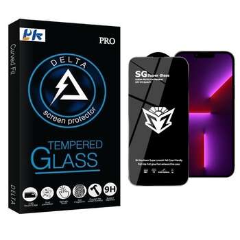 محافظ صفحه نمایش پی کی مدل Super Glass مناسب برای گوشی موبایل اپل Iphone 13 Pro Max