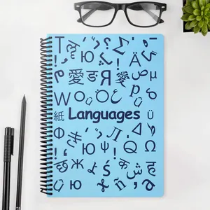 دفتر زبان 100 برگ دات نوت طرح زبان های خارجی کد 01