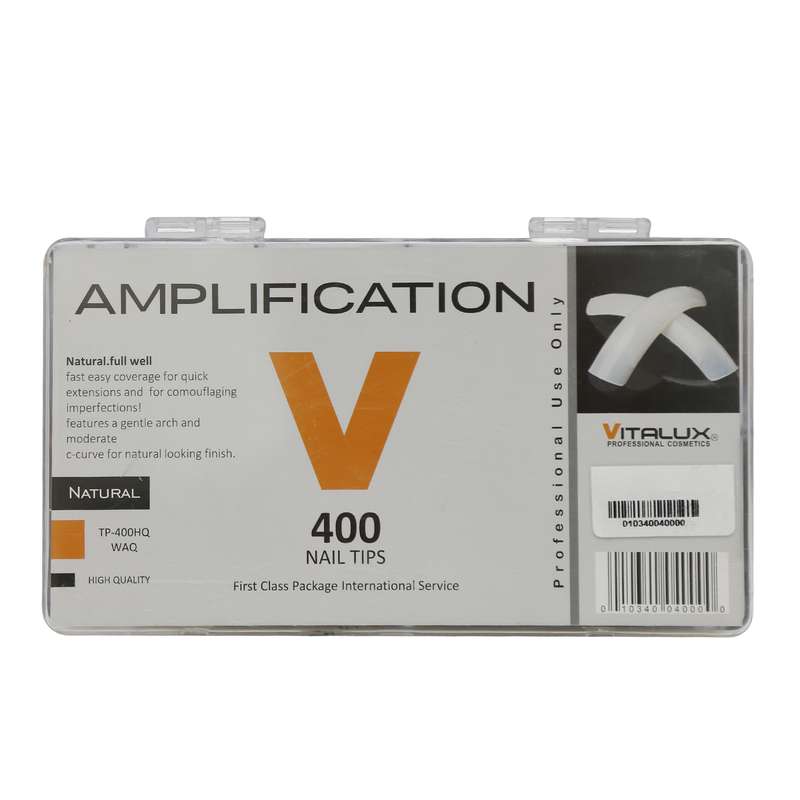 تیپ ناخن ویتا لوکس مدل AMPLIFICATION بسته 400 عددی تیپ ناخن ویتا لوکس مدل AMPLIFICATION بسته 400 عددی