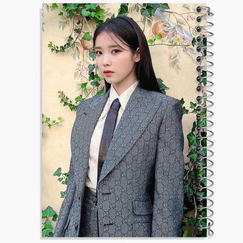 دفتر ژورنال نویسی 50 برگ خندالو مدل نقطه ای طرح آیو IU کد 19795