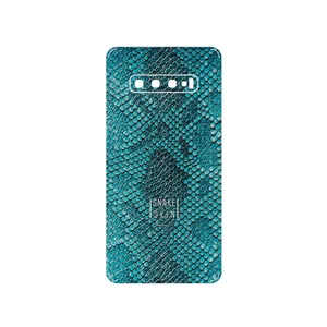 MAHOOT Blue Snake Skin Cover Sticker for Samsung Galaxy S10 Plus