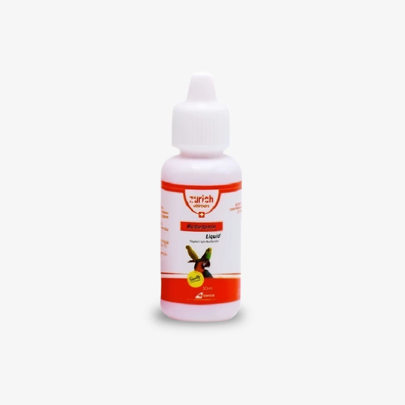 قطره مولتی ویتامین پرنده زوریخ مدل Liquid حجم 30 میلی لیتر