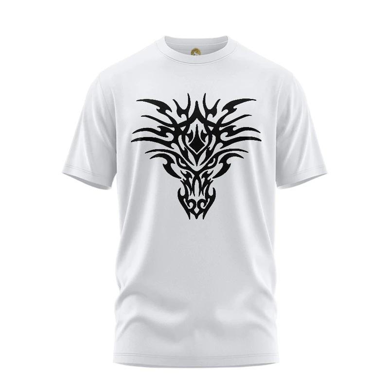 تی شرت آستین کوتاه مردانه هومرو مدل TW169 طرح اژدها