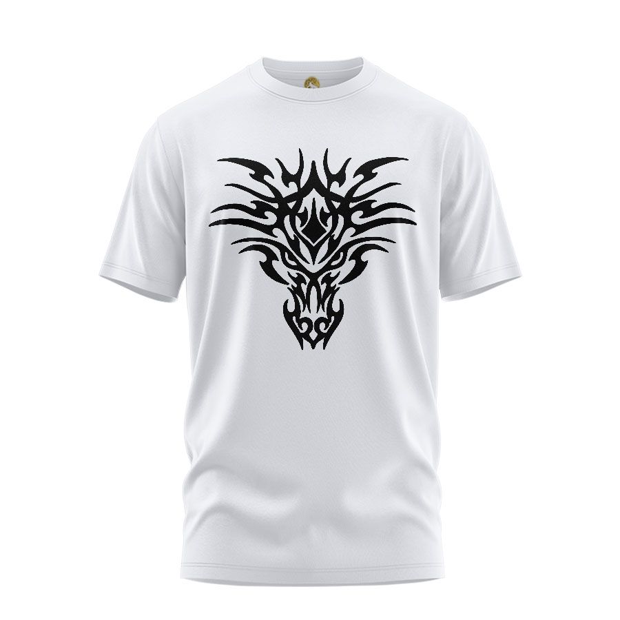 تی شرت آستین کوتاه زنانه هومرو مدل TW169 طرح اژدها -  - 1