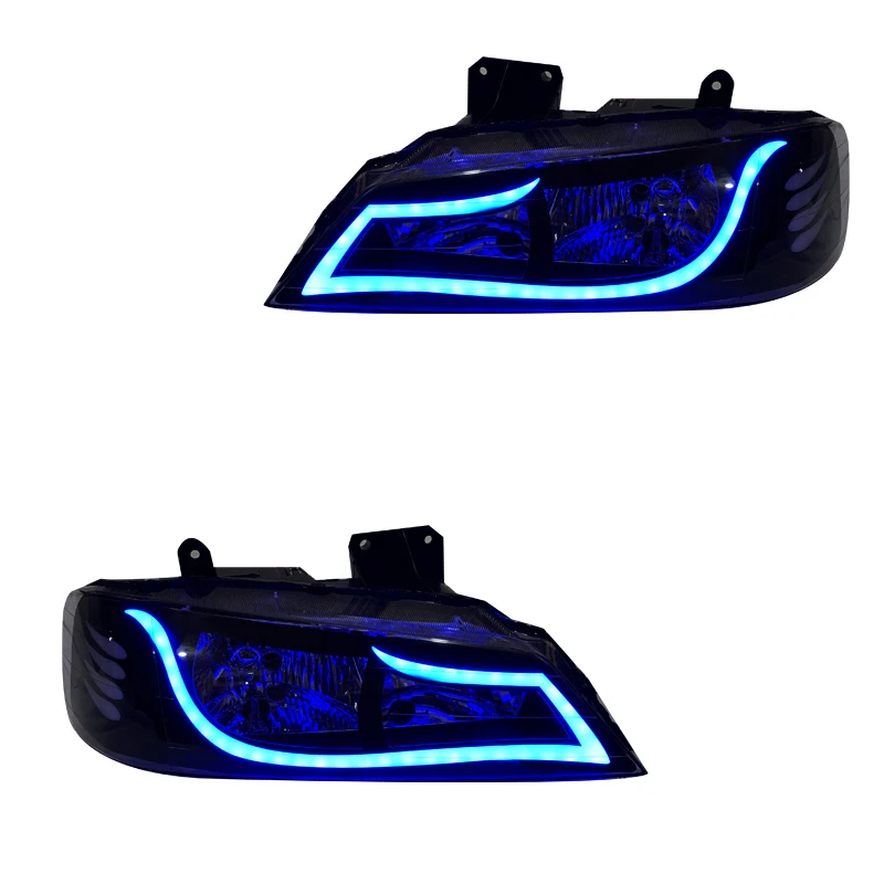 چراغ جلو خودرو گروه پژوهش صنعت مدرن مدل آکورد مولتی کالر مناسب برای پژو پارس بسته دو عددی