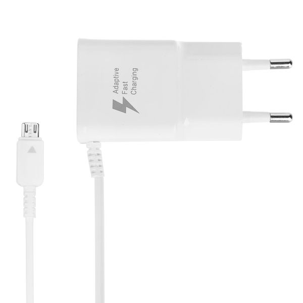شارژر دیواری مدل EP-TA20EWE همراه با کابل microUSB متصل شارژر دیواری مدل EP-TA20EWE همراه با کابل microUSB متصل