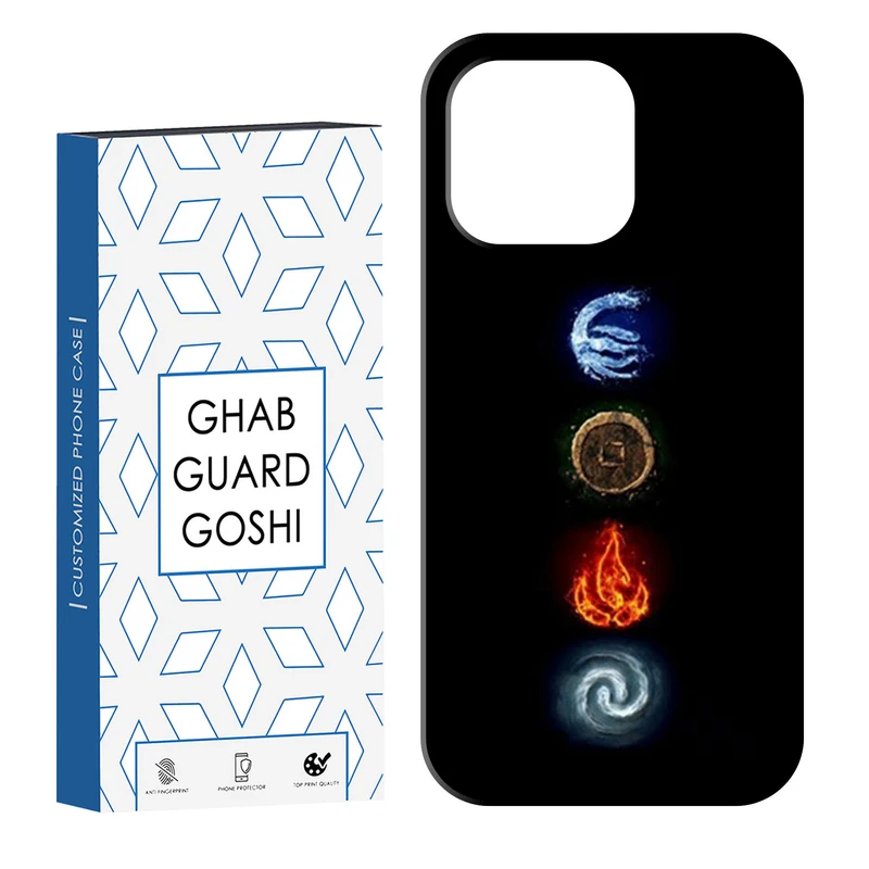 کاور قاب گارد گوشی طرح 4 عنصر کد Dimo-449 مناسب برای گوشی موبایل اپل IPHONE 14 PRO
