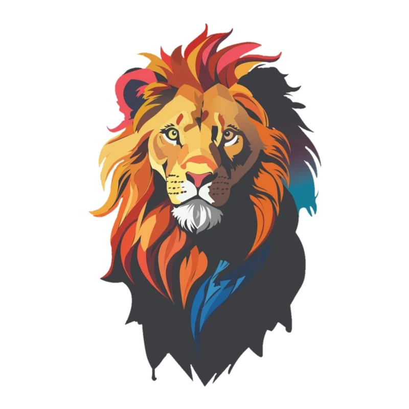 استیکر پارچه و لباس پاد آفرین مدل حیوانات شیر کد 2302