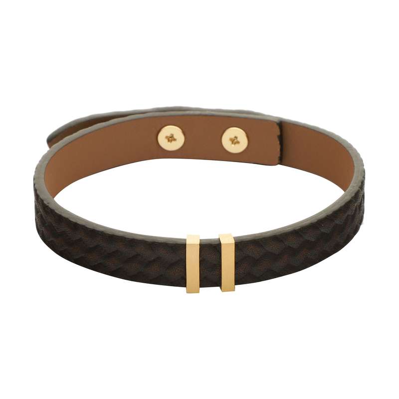 دستبند طلا 18 عیار مردانه تاج مدل G261B