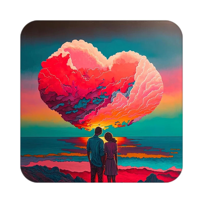 زیر لیوانی کاکتی مدل عاشقانه کد mp11511