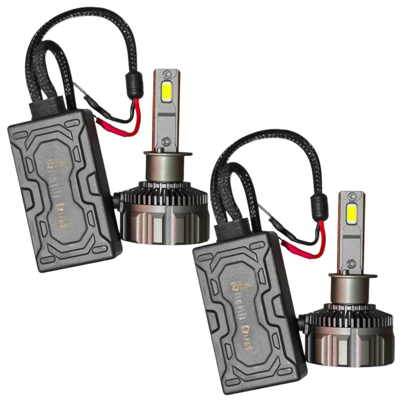 لامپ هدلایت نور بالا چراغ جلو تک حالته بست یدک مدل یخی کد X11 پایه H1 مناسب برای پژو 207 بسته 2 عددی