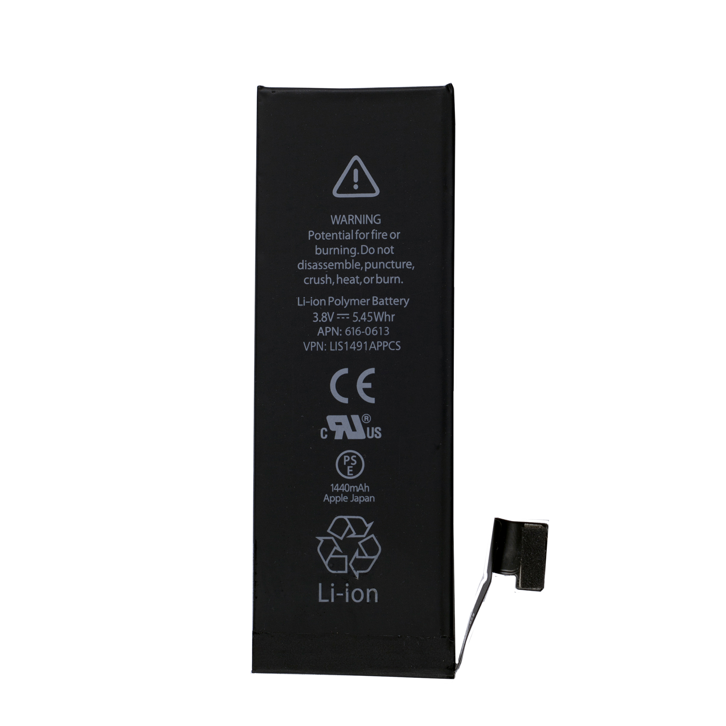 باتری موبایل مدل  0613-616 APN  ظرفیت 1440 میلی آمپر ساعت مناسب برای گوشی موبایل اپل iPhone 5 