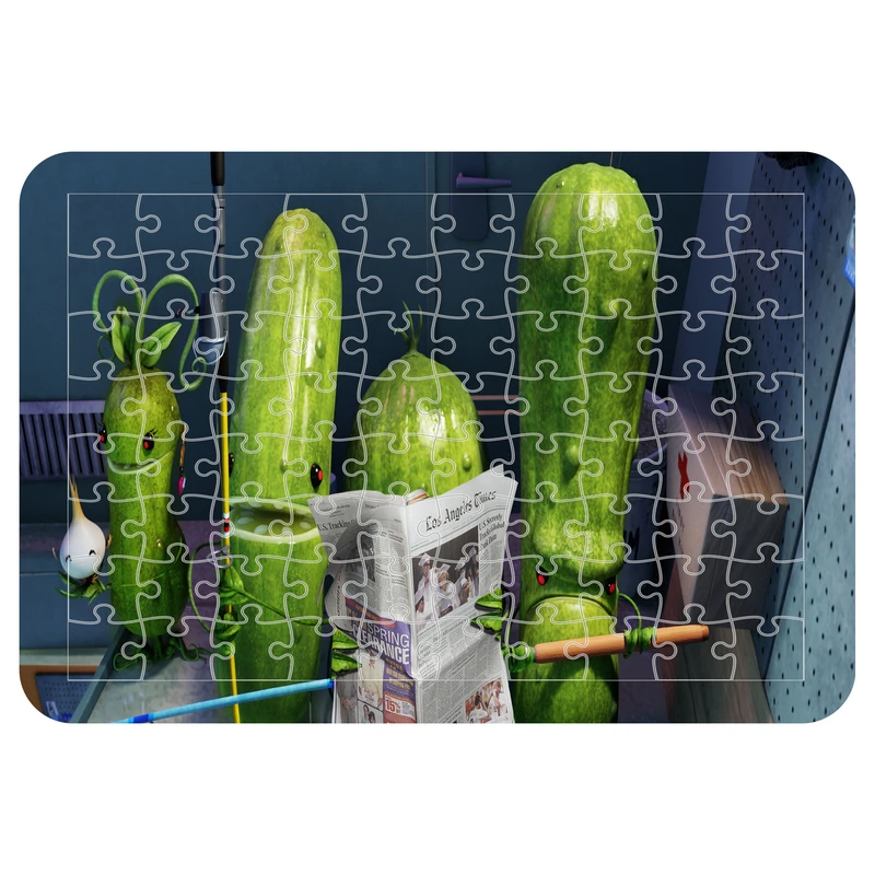 پازل 54 تکه مدل CHB1569 طرح انیمیشن ابری با احتمال بارش کوفته قلقلی