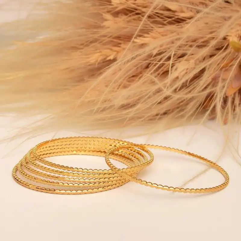 النگو زنانه کد AL1032_0 بسته 6 عددی